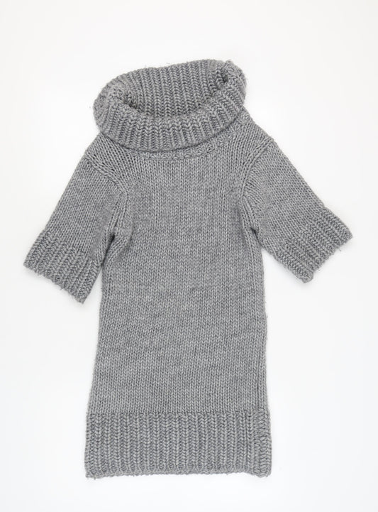 French Connection Grey Jumper Dress, Women, Size 10, Knit