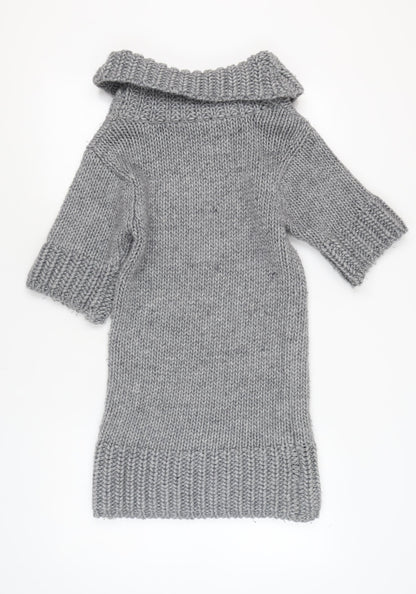 French Connection Grey Jumper Dress, Women, Size 10, Knit