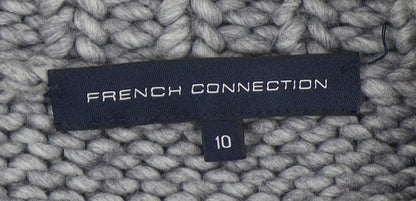 French Connection Grey Jumper Dress, Women, Size 10, Knit