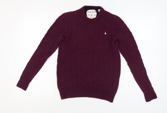Jack Wills Women's Purple Pullover Jumper M