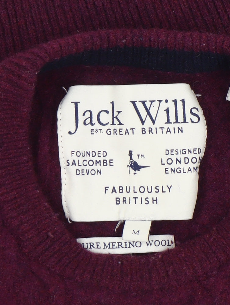 Jack Wills Women's Purple Pullover Jumper M