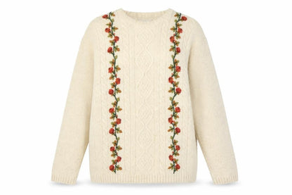 Womens UK Size L Jumper Beige Pullover Jumper