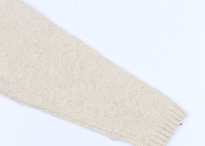 Womens UK Size L Jumper Beige Pullover Jumper