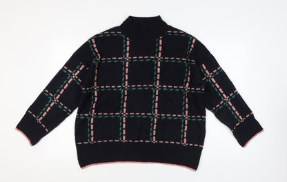 Womens UK Size L NEXT Black Pullover Jumper