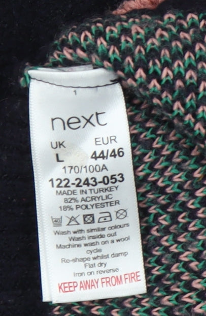 Womens UK Size L NEXT Black Pullover Jumper