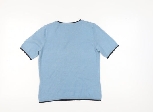 Womens UK Size 8 Marks and Spencer Blue Jumper Jumper