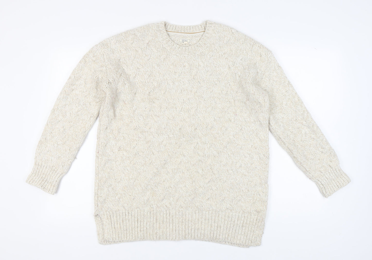 Womens UK Size 12 FatFace Beige Pullover Jumper
