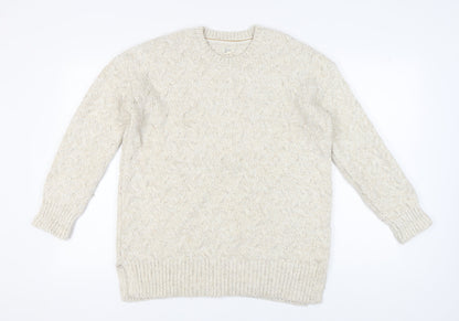 Womens UK Size 12 FatFace Beige Pullover Jumper