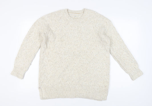 Womens UK Size 12 FatFace Beige Pullover Jumper