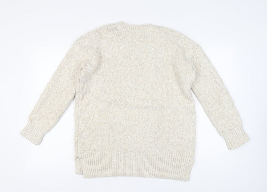 Womens UK Size 12 FatFace Beige Pullover Jumper