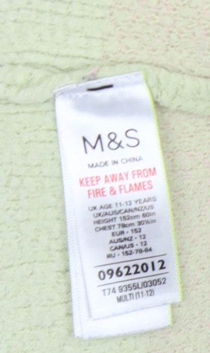 Marks and Spencer Multicoloured Girls Jumper, 11-12 Years