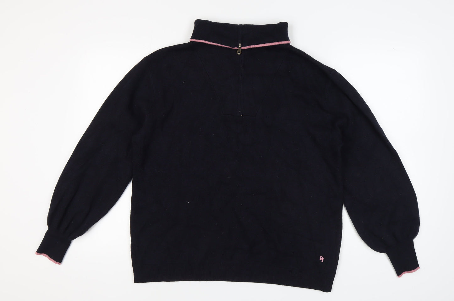 Womens UK Size 16 NEXT Black Henley Jumper