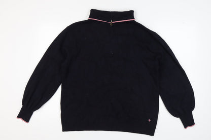 Womens UK Size 16 NEXT Black Henley Jumper