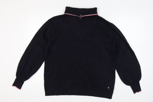 Womens UK Size 16 NEXT Black Henley Jumper