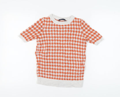 Womens UK Size 6 Marks and Spencer Orange Pullover Jumper