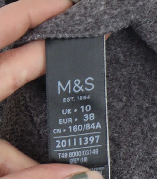Womens UK Size 10 Marks and Spencer Grey Basic Jacket