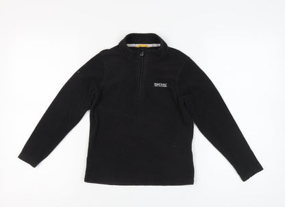 Regatta Unisex Kids Black Fleece Pullover Sweatshirt 9-10 Years
