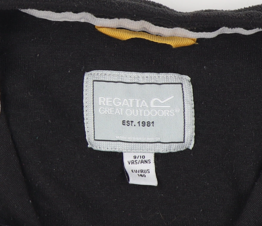 Regatta Unisex Kids Black Fleece Pullover Sweatshirt 9-10 Years