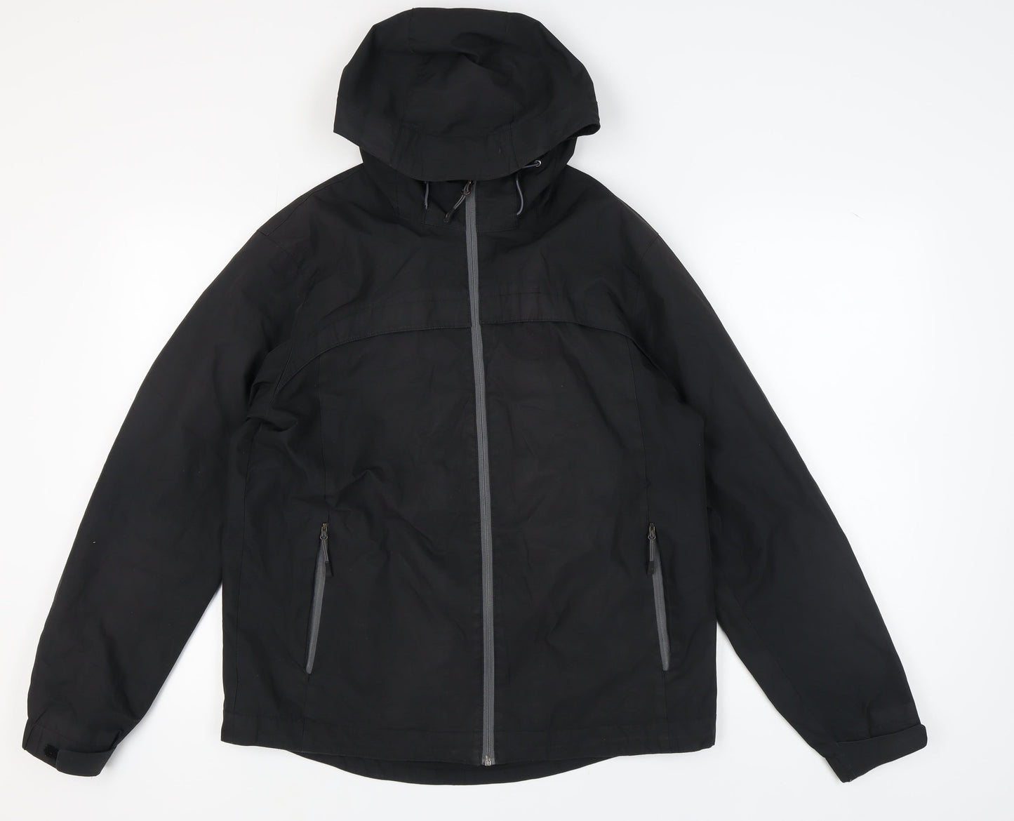 Womens UK Size M Marks and Spencer Black Parka Coat