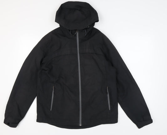 Womens UK Size M Marks and Spencer Black Parka Coat