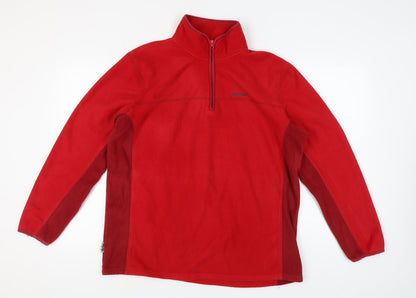 Mens UK Size L Peter Storm Red 1/2 Zip Sweatshirt