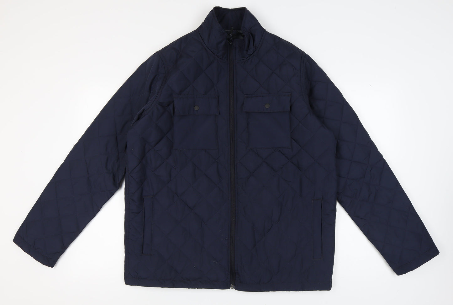 Mens UK Size L Crivit Blue Quilted Coat