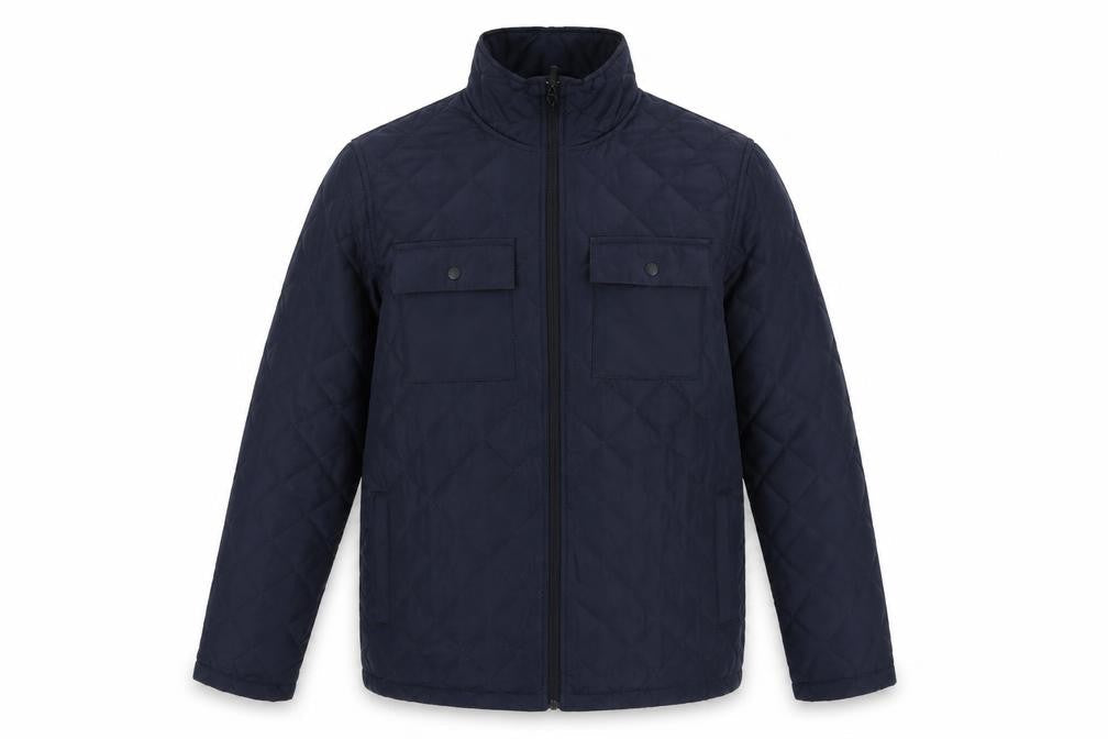 Mens UK Size L Crivit Blue Quilted Coat