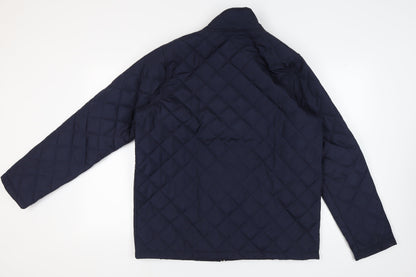 Mens UK Size L Crivit Blue Quilted Coat