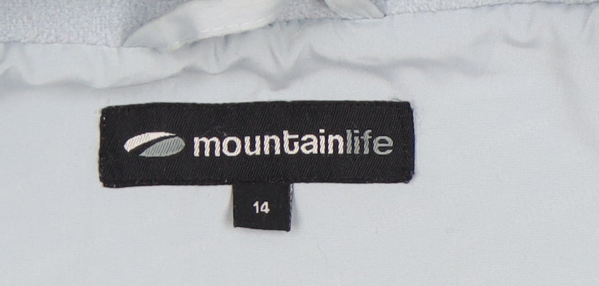 Mountain Life Women's Blue Fleece Jacket Size 14