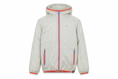 Front view of Regatta boys’ beige windbreaker jacket 7-8 years