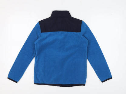 Uniqlo Boys Blue Full Zip Fleece Jacket, Size 11-12 Years