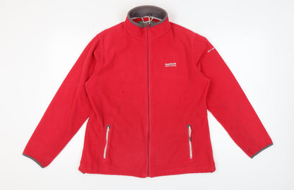 Regatta Women's Red Fleece Jacket Size 16