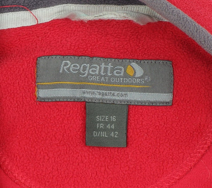 Regatta Women's Red Fleece Jacket Size 16
