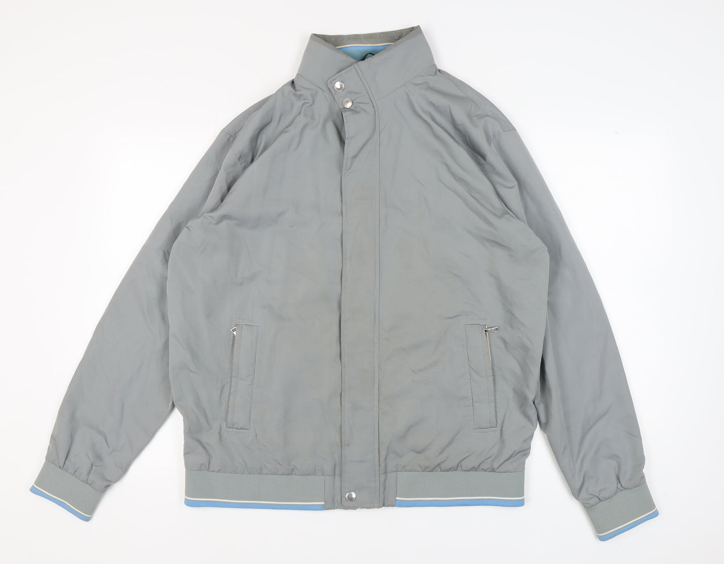 Mens UK Size XL Marks and Spencer Grey Bomber Jacket