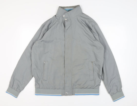 Mens UK Size XL Marks and Spencer Grey Bomber Jacket