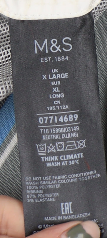 Mens UK Size XL Marks and Spencer Grey Bomber Jacket