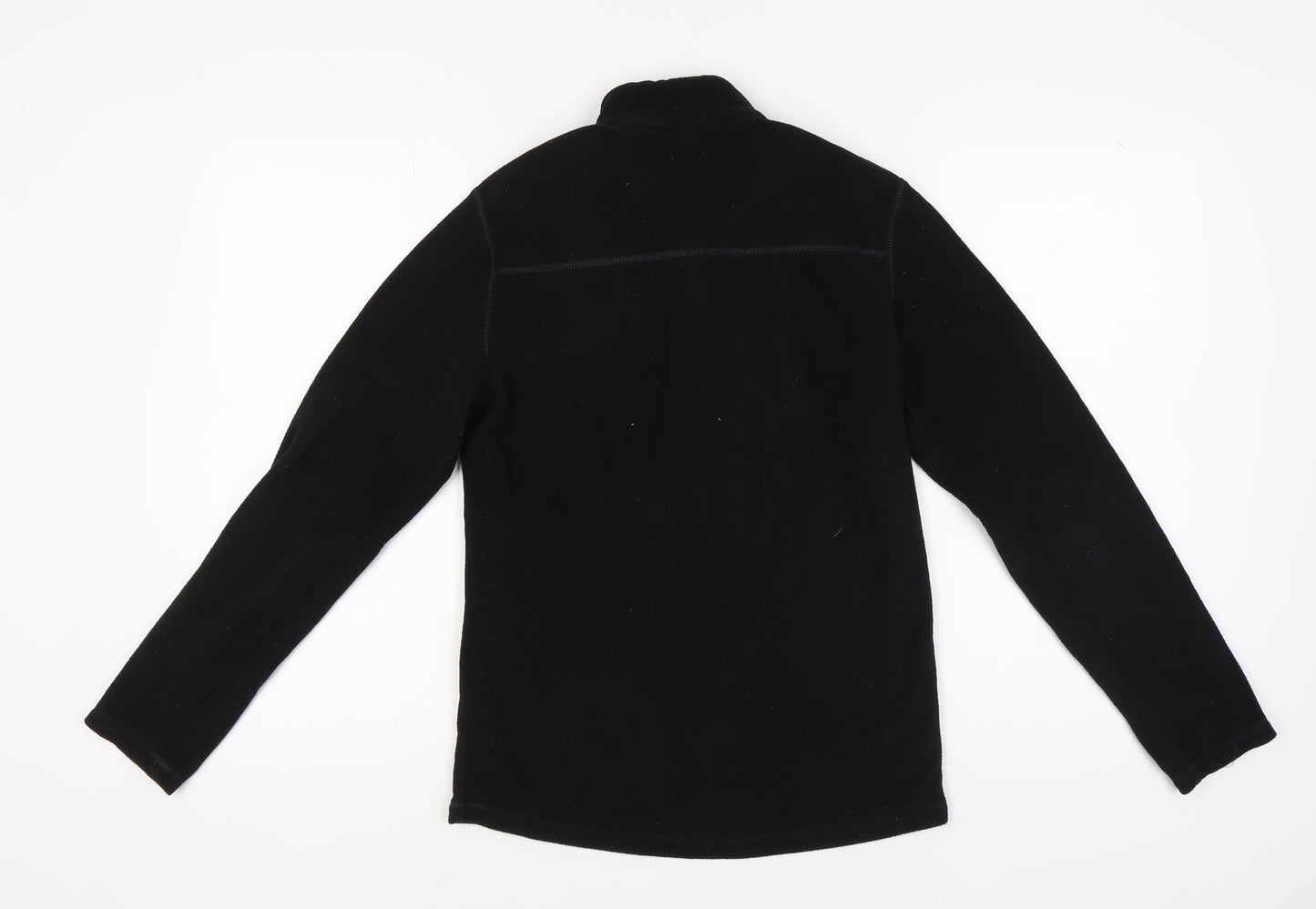 Decathlon Unisex Black Fleece Sweatshirt S 1/2 Zip