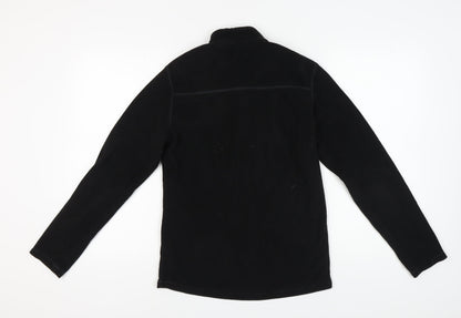 Decathlon Unisex Black Fleece Sweatshirt S 1/2 Zip