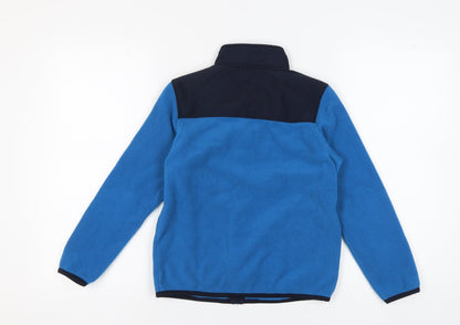 Uniqlo Boys Blue Fleece Jacket, Size 11 Years, Casual Autumn/Winter