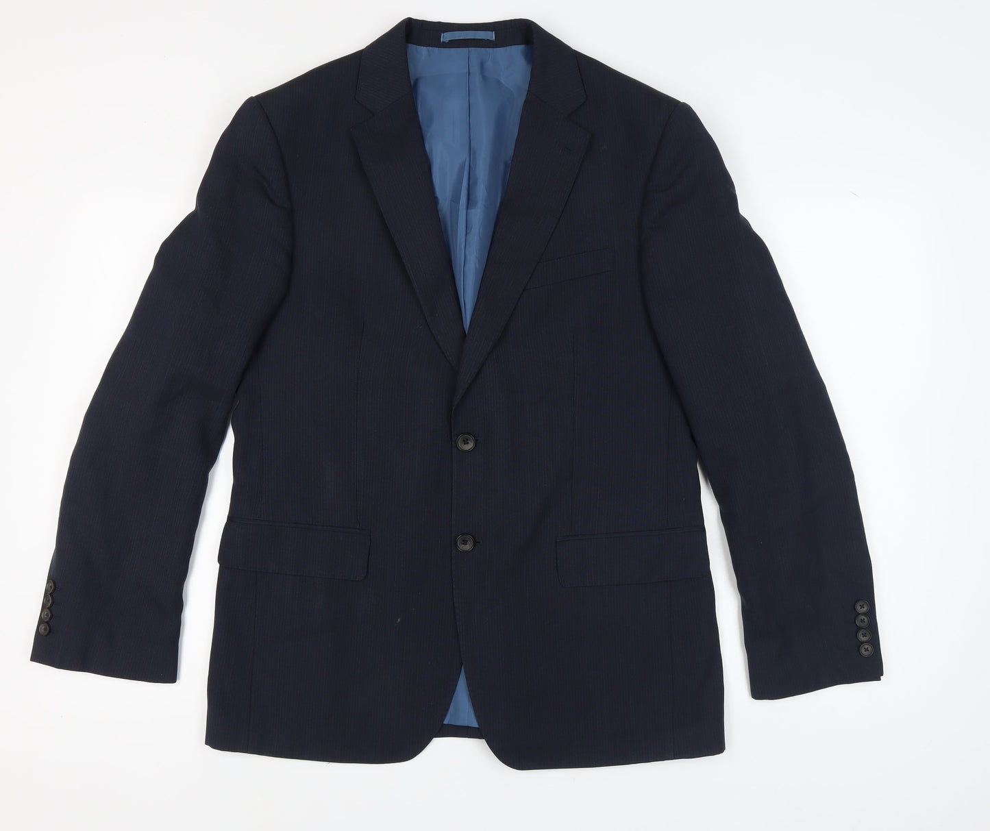 Mens UK Size 40 Marks and Spencer Regular Blue Suit Jacket