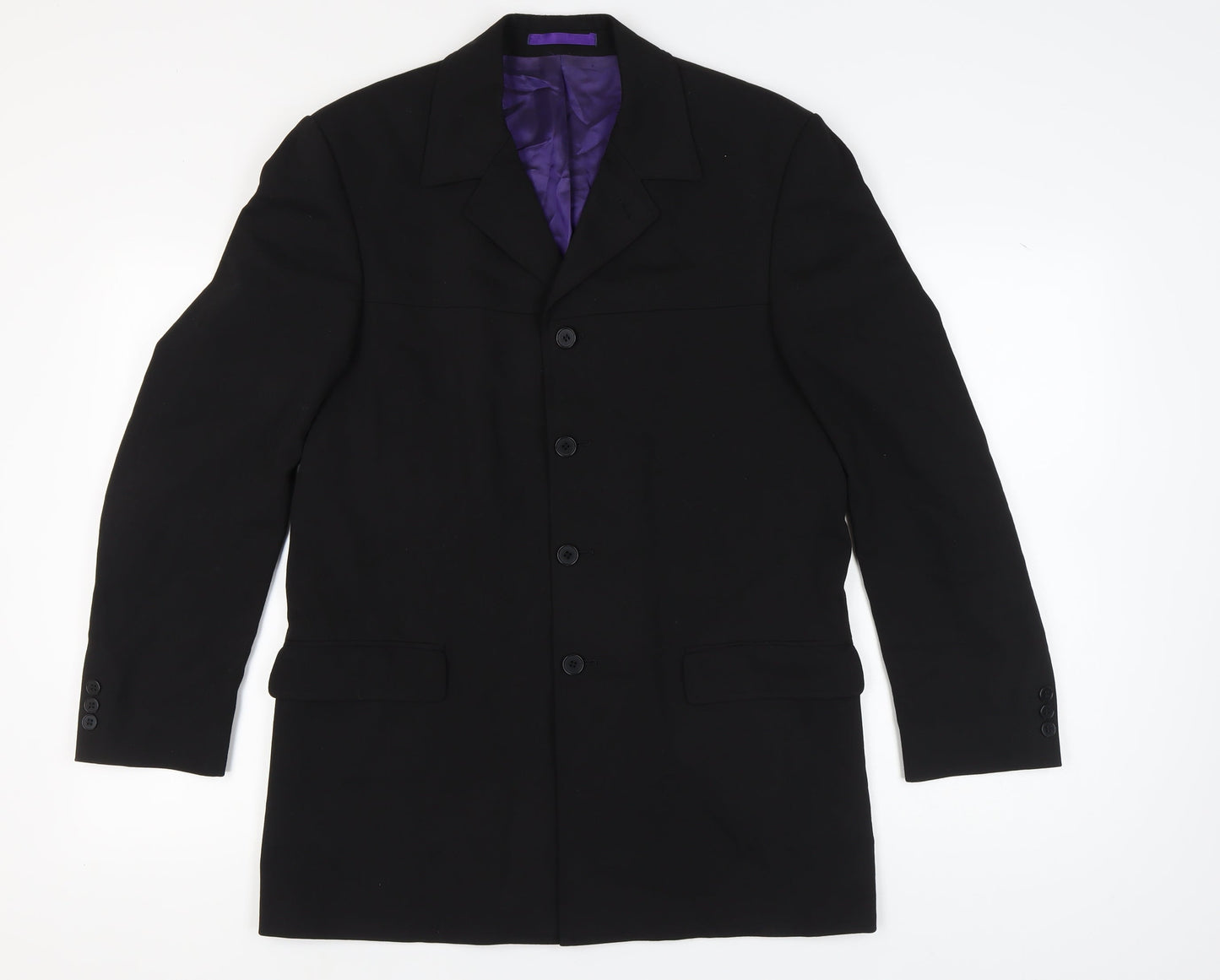Mens UK Size 38 Burton Regular Black Suit Jacket