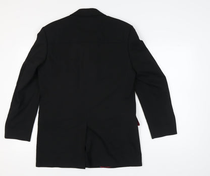 Mens UK Size 38 Burton Regular Black Suit Jacket