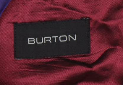 Mens UK Size 38 Burton Regular Black Suit Jacket