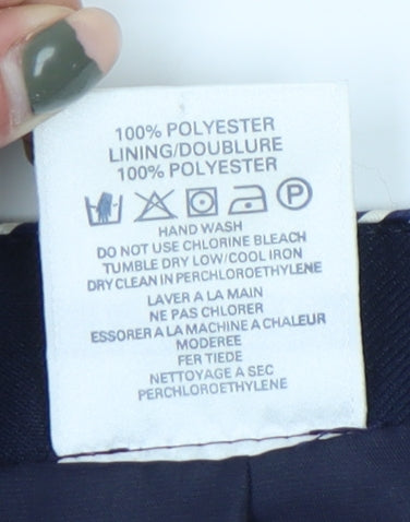 Eastex Women's Blue Double-Breasted Suit Jacket Size 16