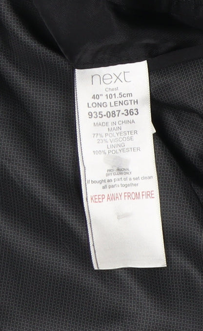 Mens UK Size 40 NEXT Regular Grey Suit Jacket
