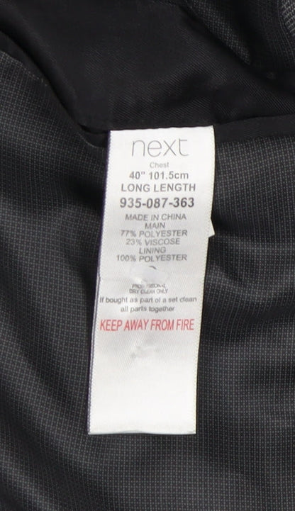 Mens UK Size 40 NEXT Regular Grey Suit Jacket