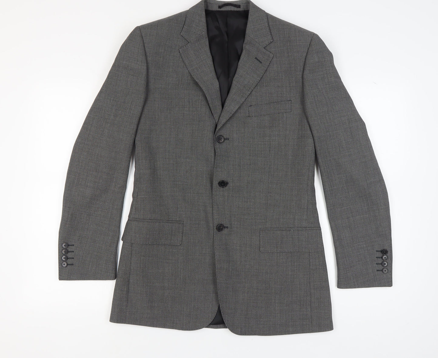 Mens UK Size 38 Jaeger Regular Grey Suit Jacket