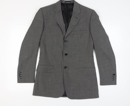 Mens UK Size 38 Jaeger Regular Grey Suit Jacket