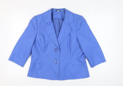 EWM Pure Classics Women's Blue Blazer Size 14