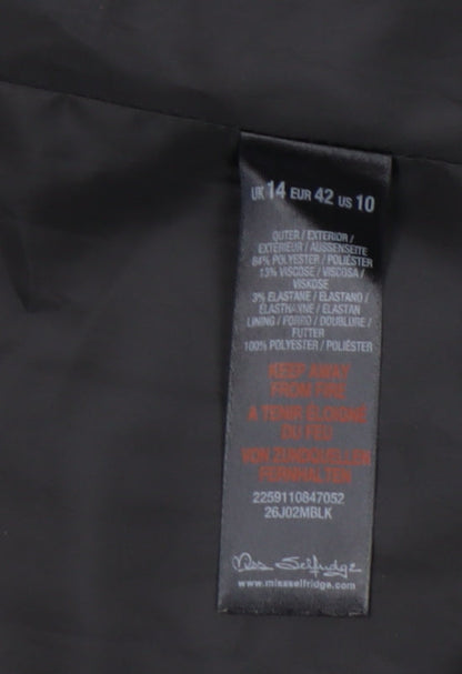 Miss Selfridge Women's Black Blazer Size 14